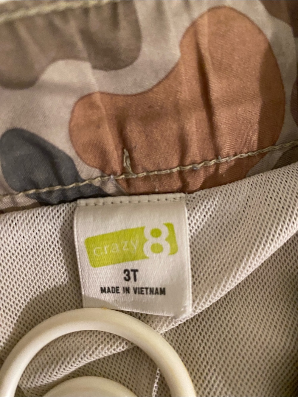 Crazy 8 Camo Swim Trunks in Olive, Brown & Tan - Picture 2 of 8